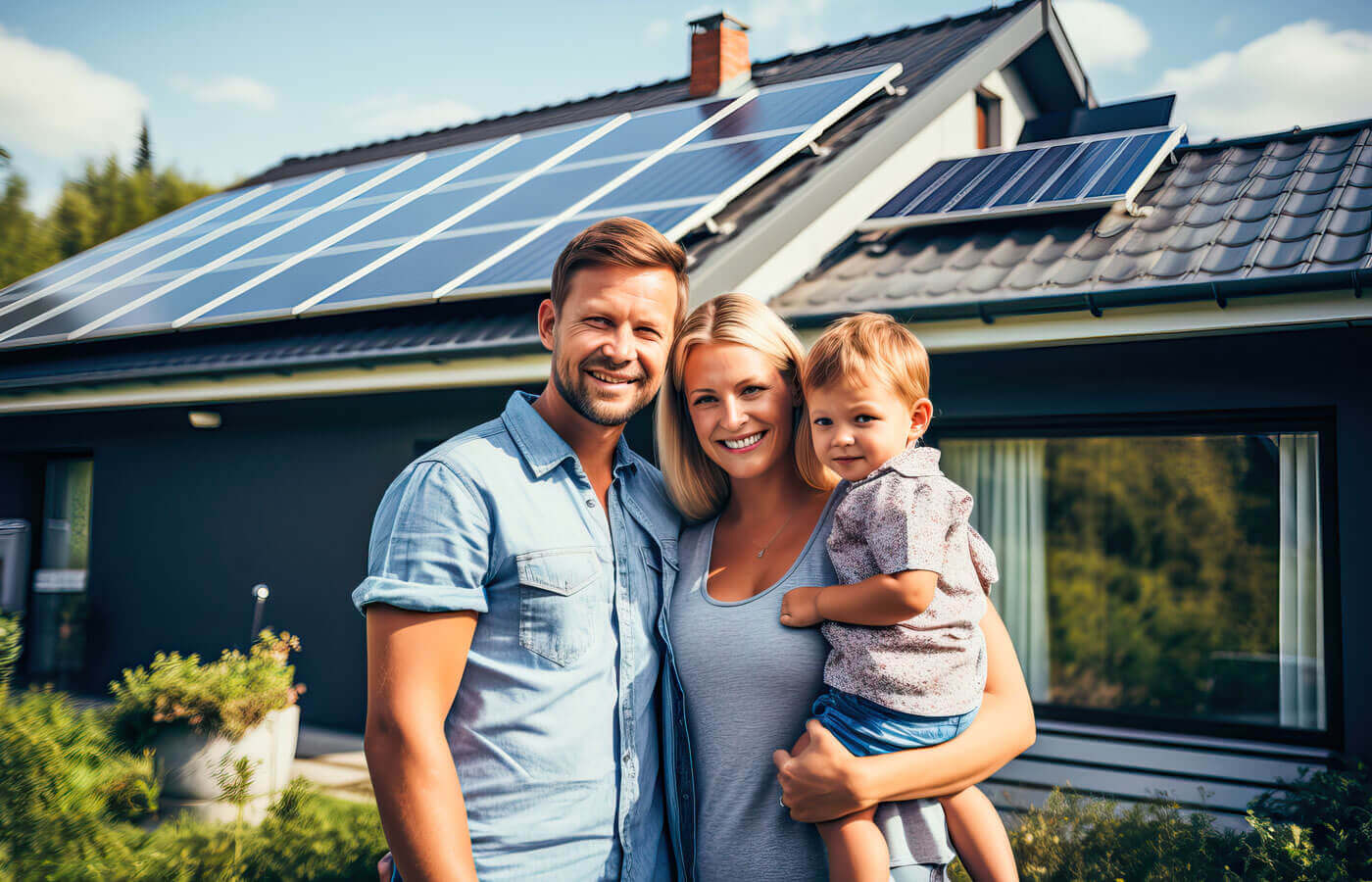 mawe Energie, Saterland - Energieberatung Familie Haus mit Photovoltaikanlage